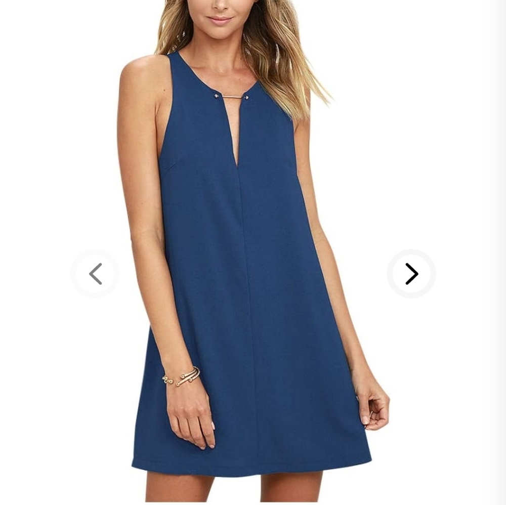 Lulus Womens Deep V Neck Sleeveless Party Dress, size XS